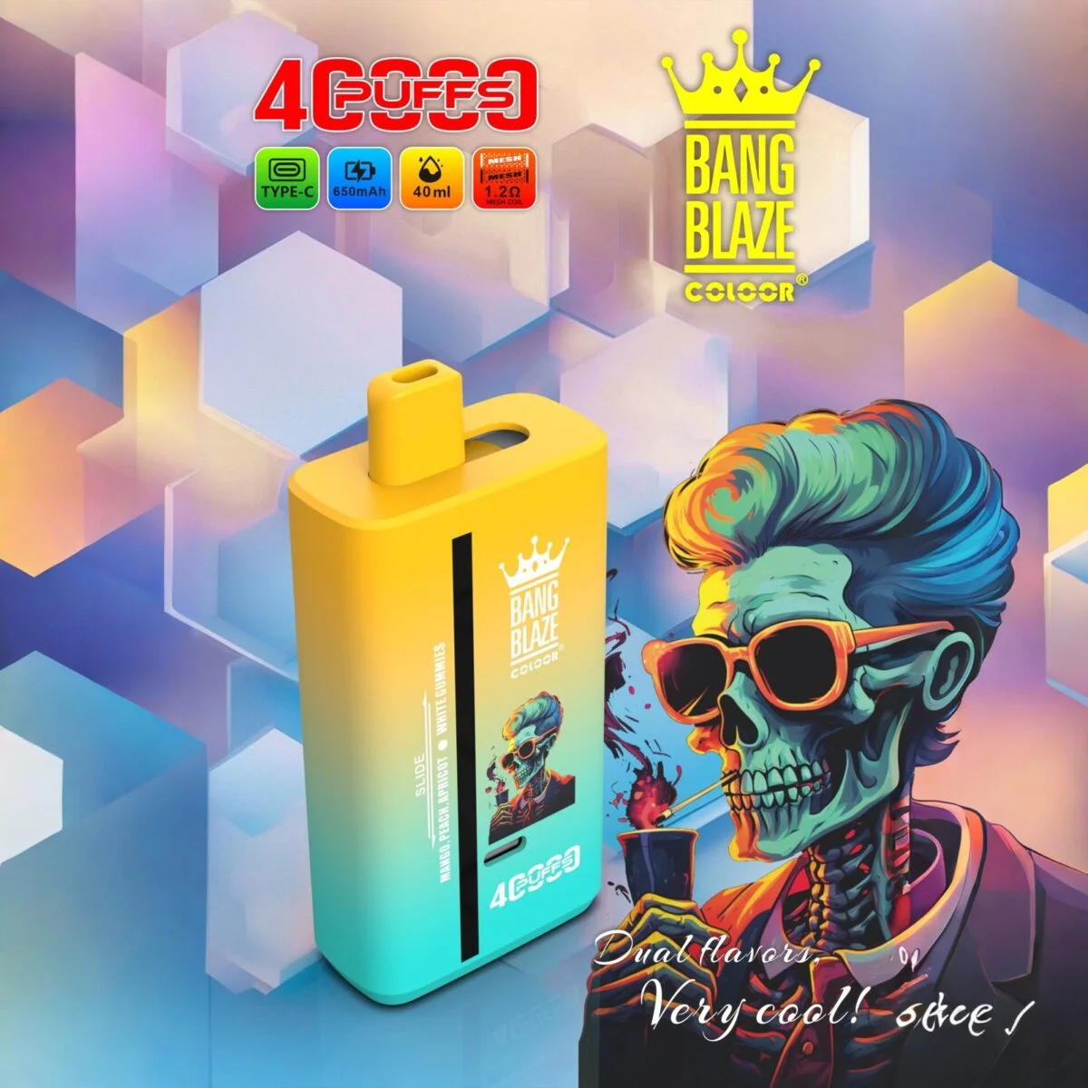 BANG BLAZE Dual Flavor 40K Puffs 2in1