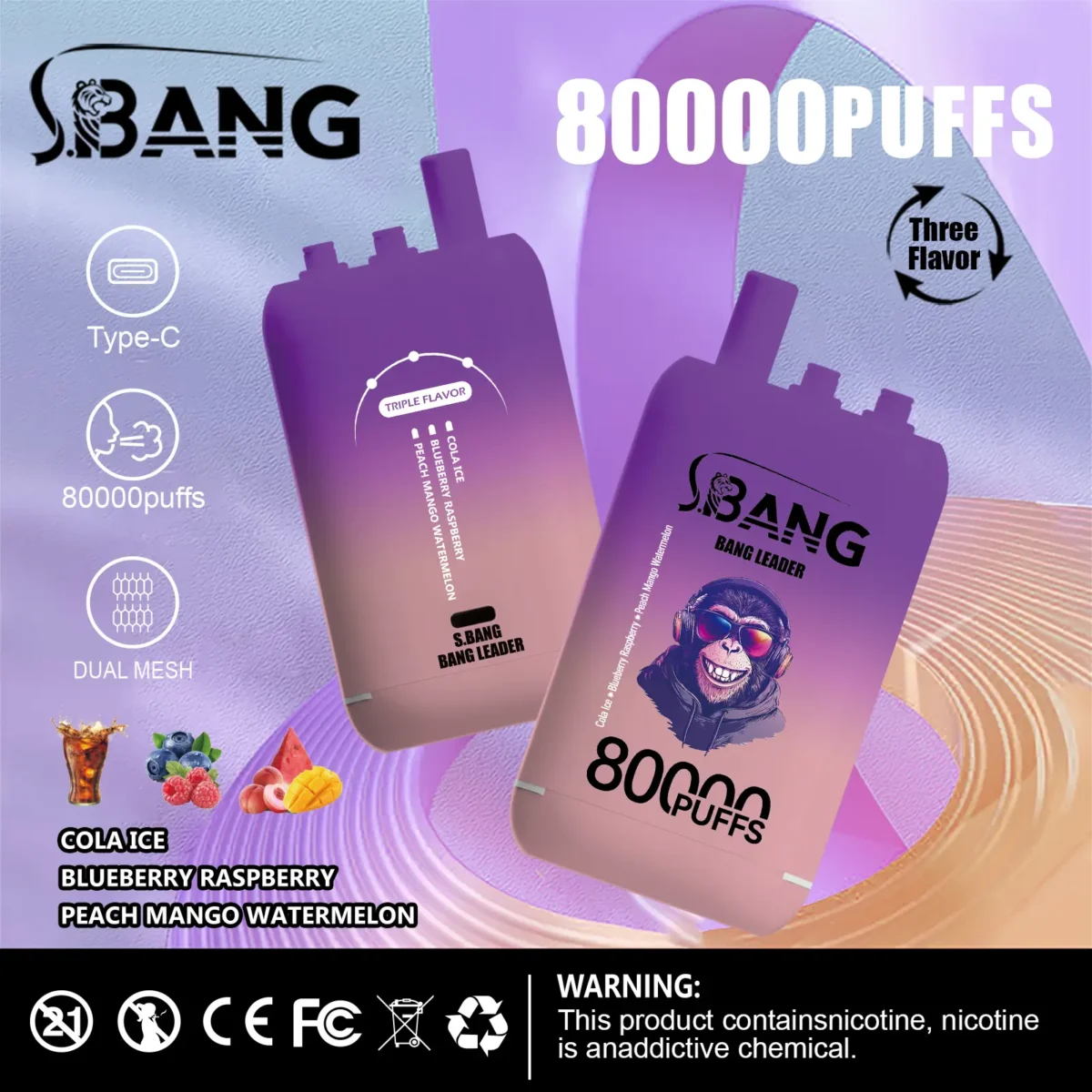 Bang Leader 80K PUFFS 3in1 - Image 2