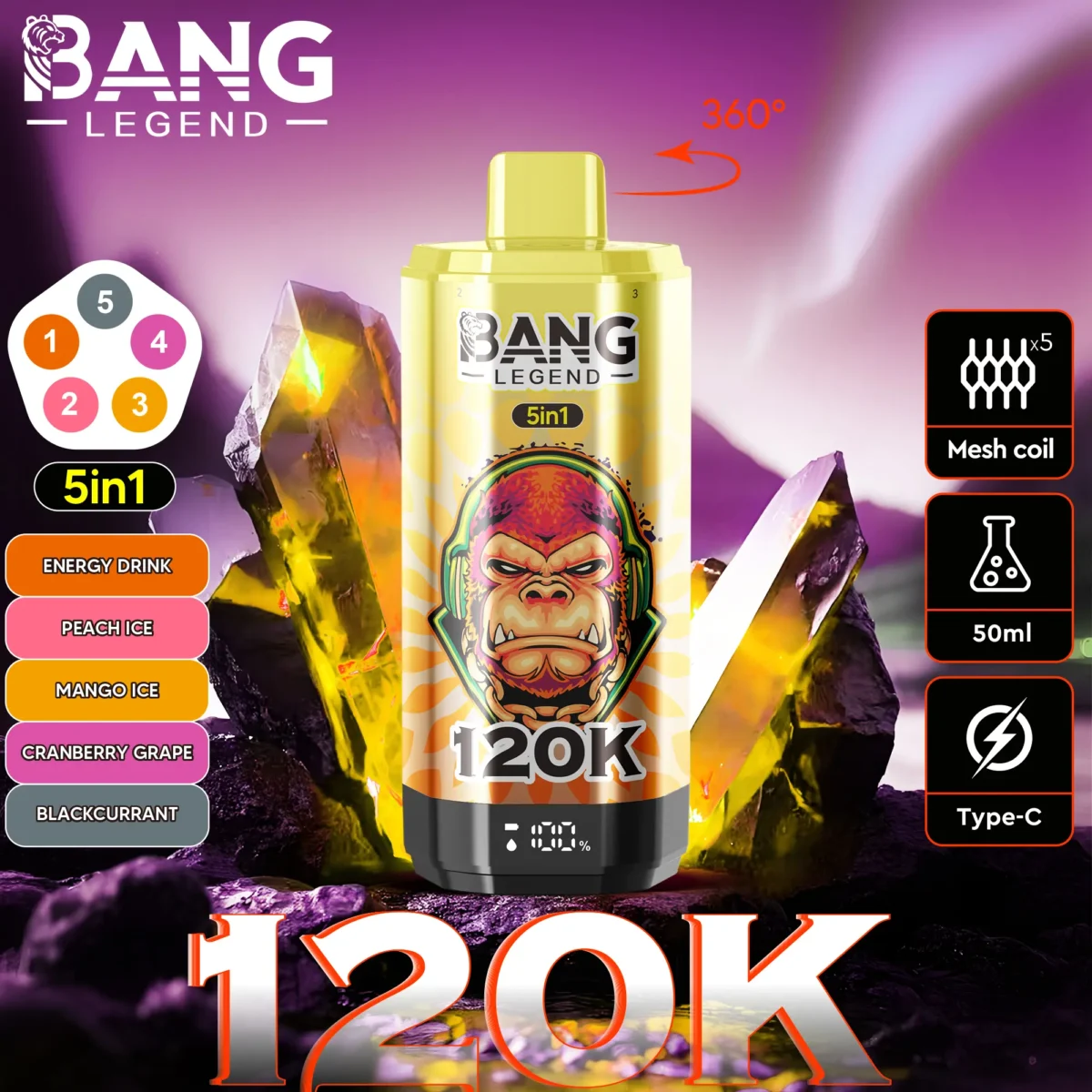 Bang Legend 120K 5in1 - Image 4