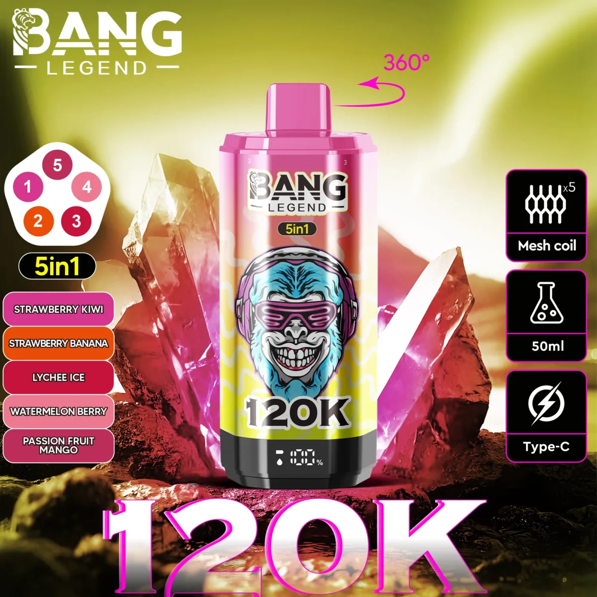 Bang Legend 120K 5in1 - Image 6