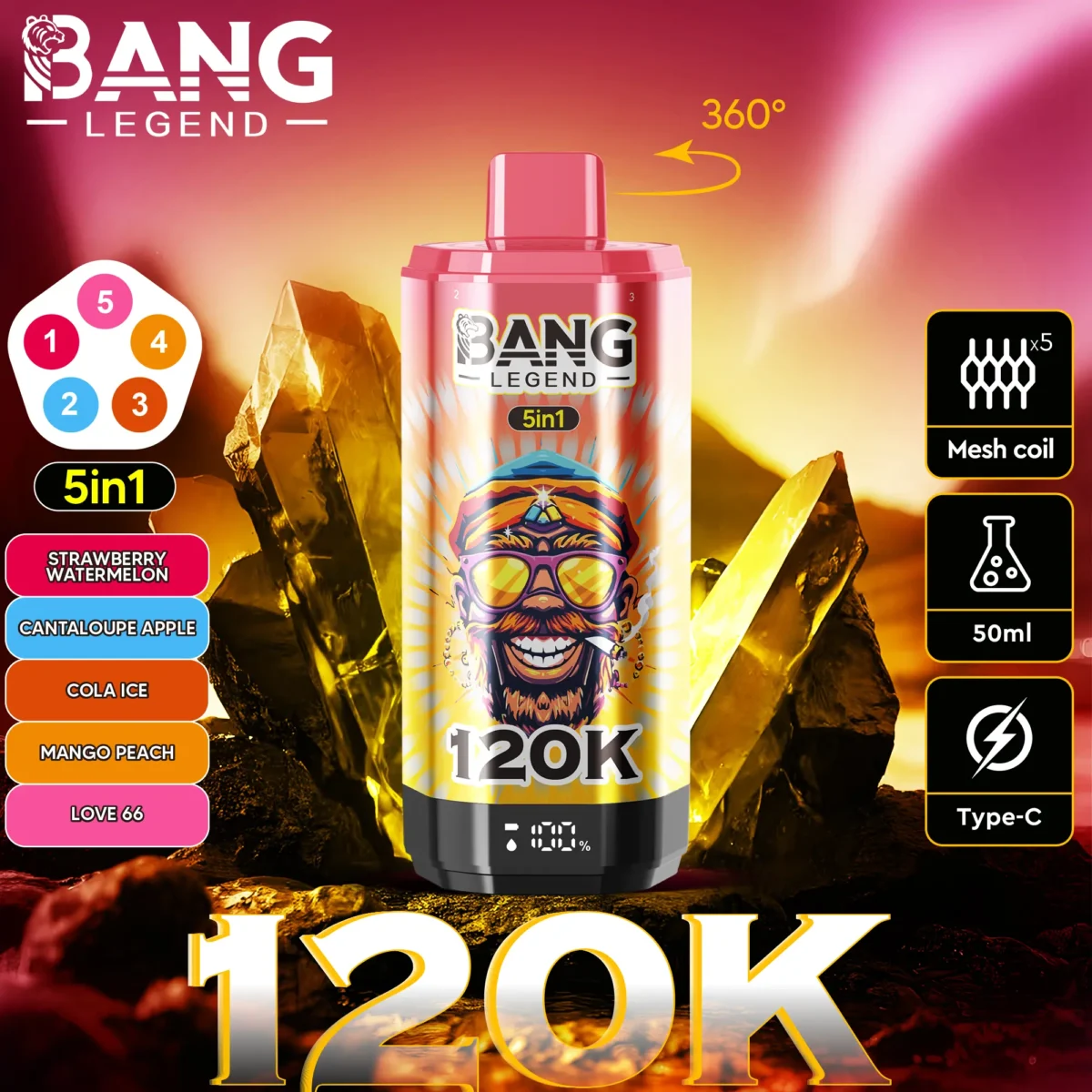Bang Legend 120K 5in1 - Image 7